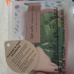 Spa headband kitsch palm print